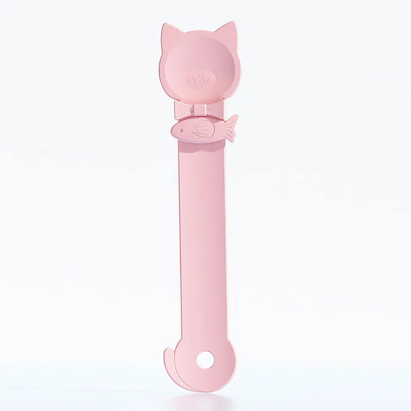 Cat Strip Feeder Spoon – Long Handle Wet Food Dispenser for Cats Cat Feeder Spoon Babs Pink