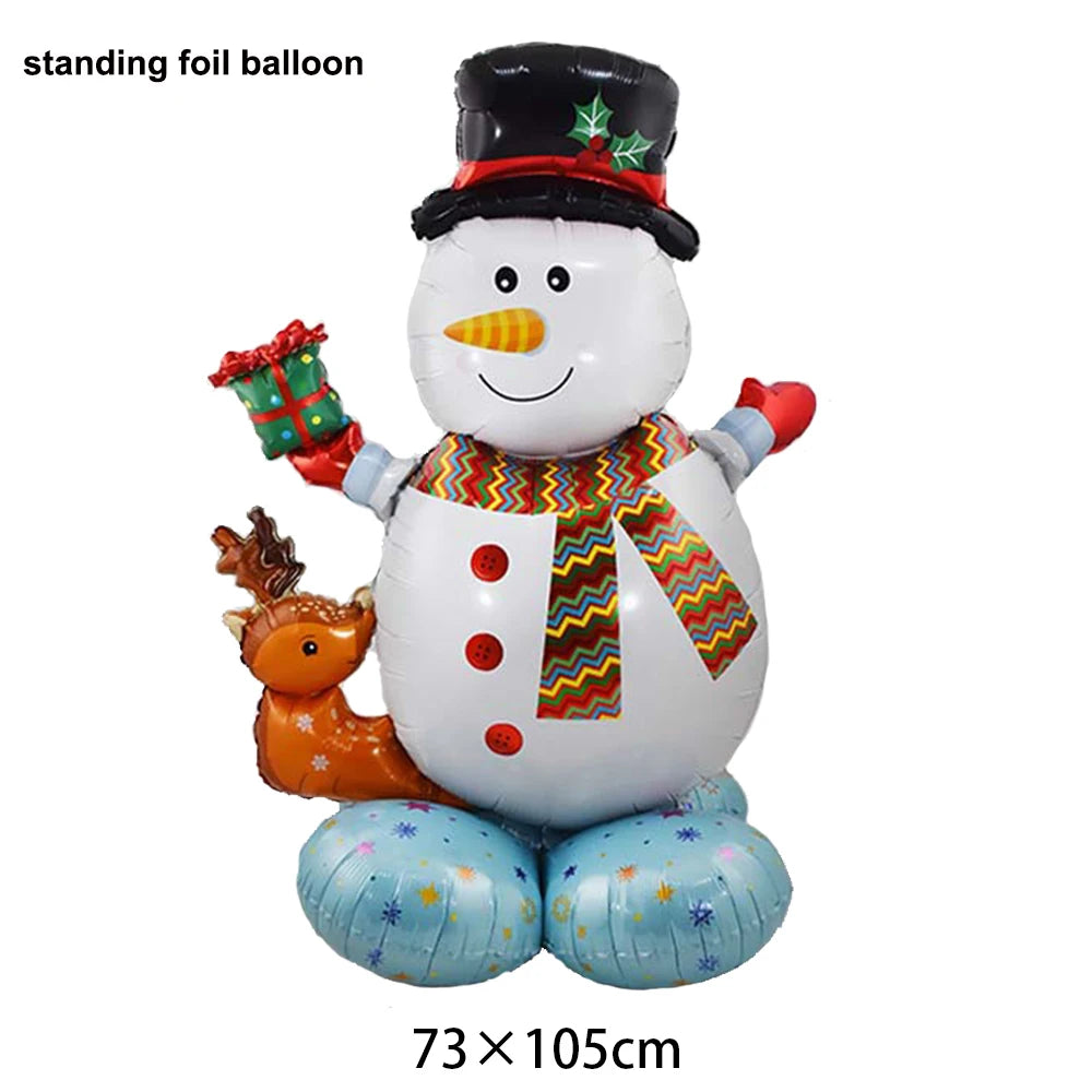 Large Standing Christmas Foil Balloons – Santa, Snowman & More Christmas Foil Balloons Babs Emerald As pictures show