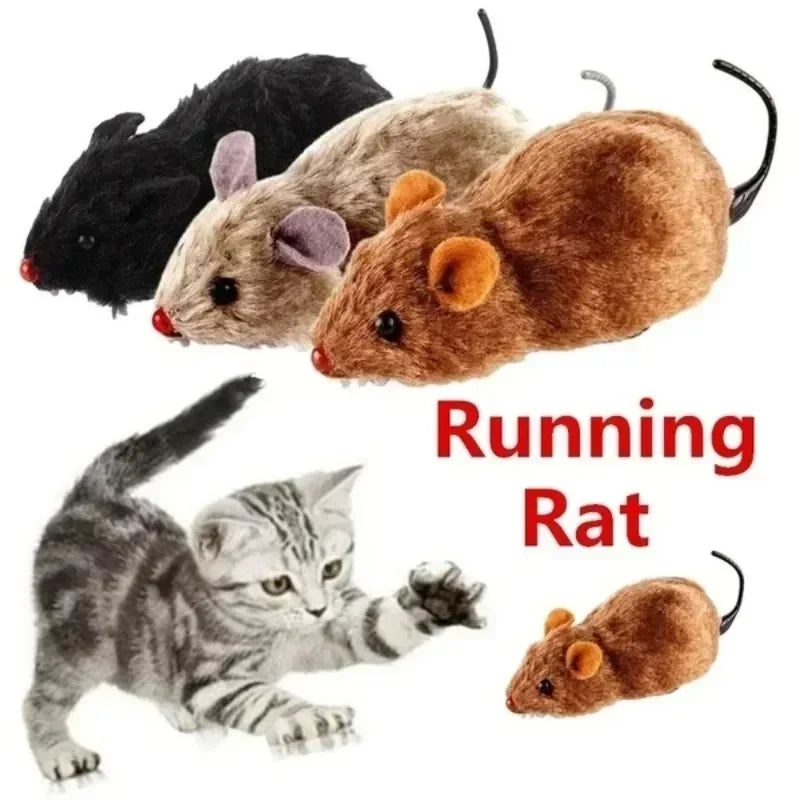 Plush Running Mouse Toy for Cats & Dogs – Lifelike & Fun Pet Mouse Toy Babs Default Title