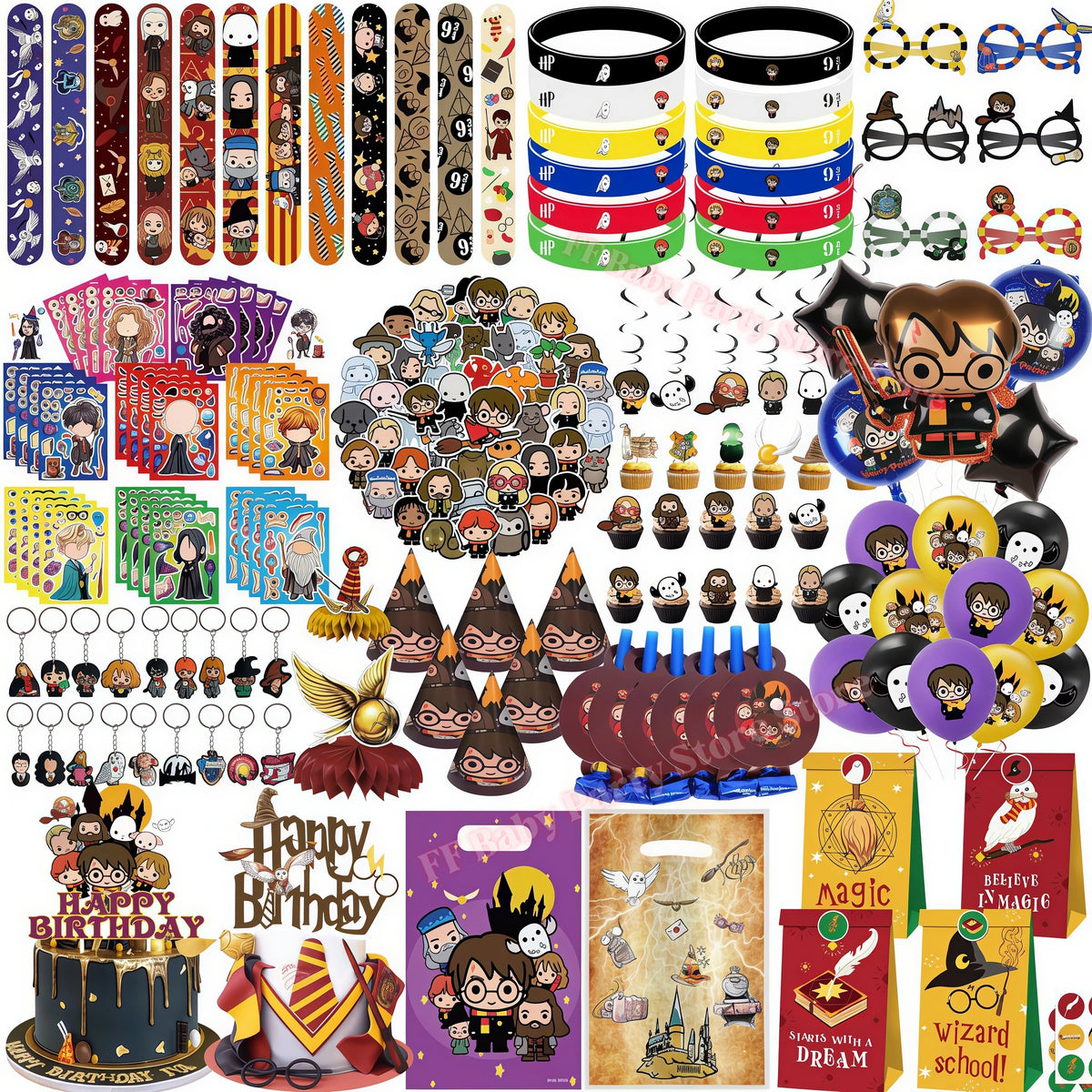 Magic Academy Kids Party Favors – Bracelets, Keychains & Balloons Kids Party Favors Babs