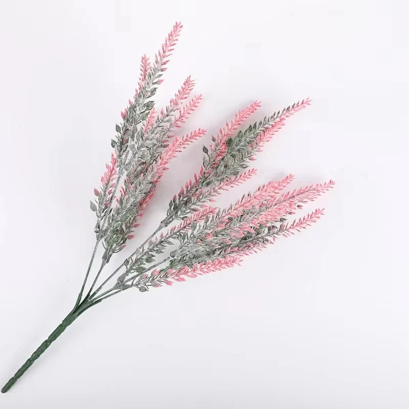 4-Bundle UV Resistant Artificial Lavender Flowers | Home Décor Artificial Flower Bundles Babs Red 4 PCS