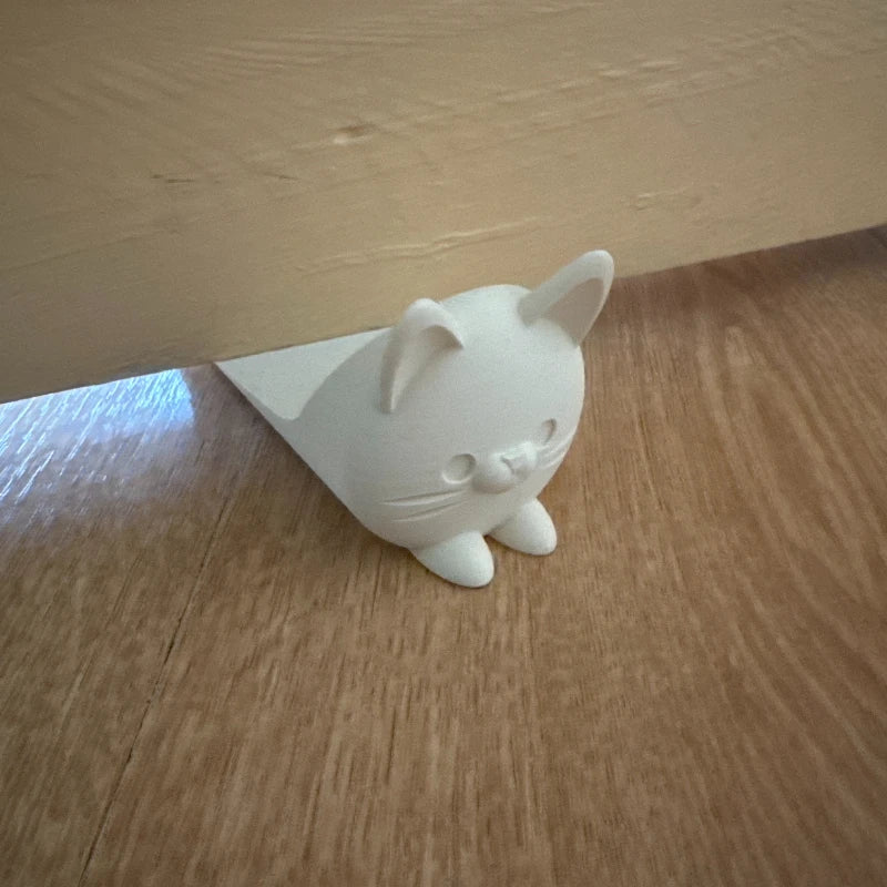 Cute Cat Door Stopper – 3D Printed Non-Slip Door Wedge Decorative Door Stopper Babs