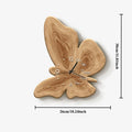 Nordic Minimalist Silent Wall Clock – Luxury Aesthetic Decor Silent Wall Clock Babs Wooden Butterfly B