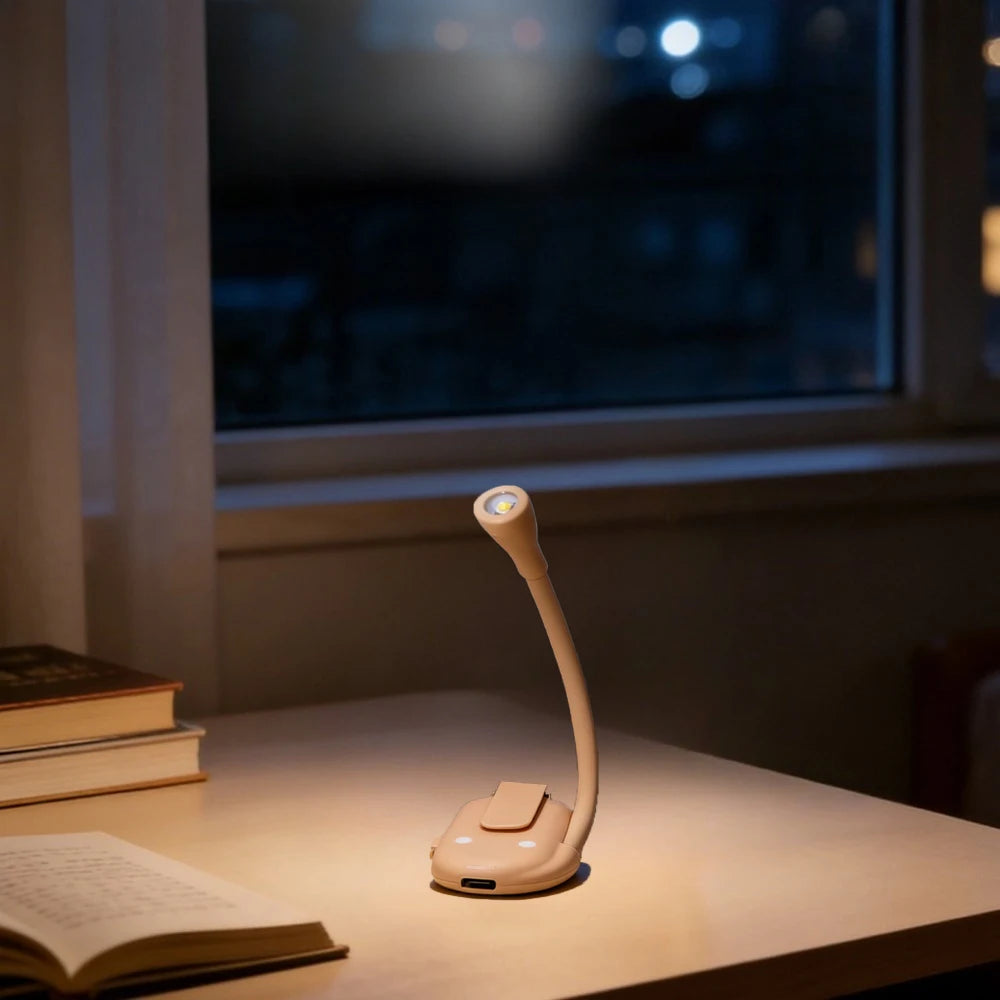 USB Rechargeable Clip-On LED Book Light – Dimmable 360° Clip-On Book Light Babs Image Color