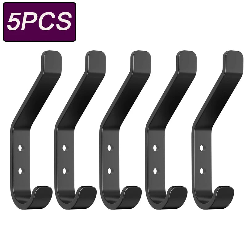 Stainless Steel Wall Hooks – Rust-Resistant Coat & Towel Hook Wall Hooks Babs 5pcs