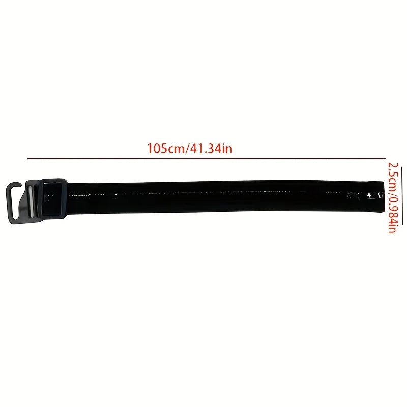 Men's Elastic Shirt Stays – Adjustable Non-Slip Knit Belt Shirt Stays Babs black
