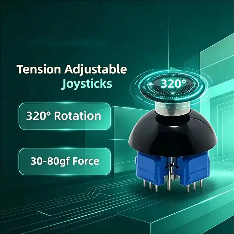 PS5 TMR Analog Stick Joystick 2-Pack – 320° No-Drift Controller Replacement Part Babs