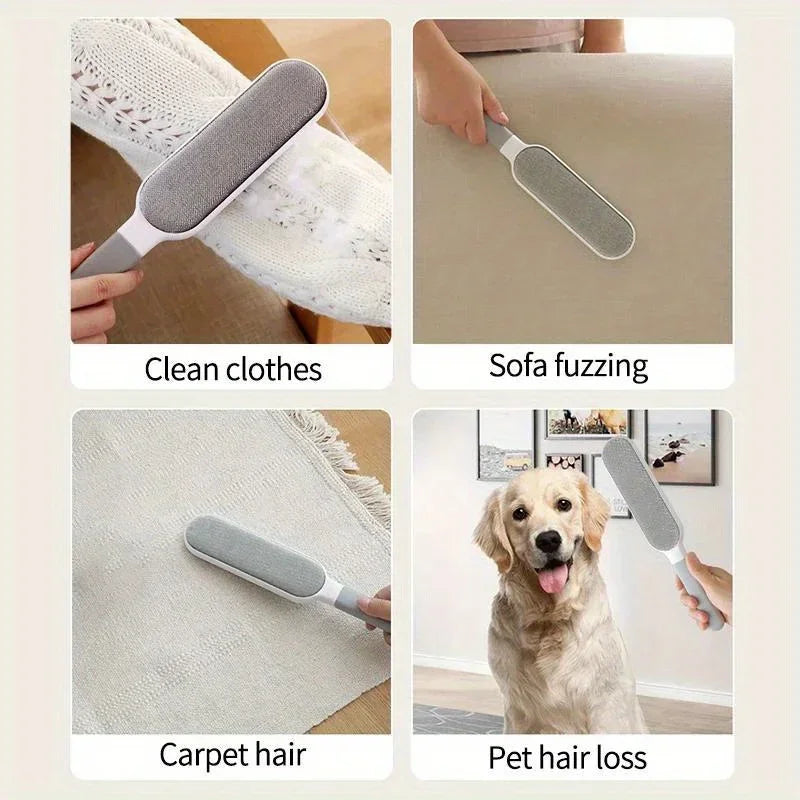 Reusable Double-Sided Pet Hair & Dust Remover Brush Lint & Hair Remover Babs