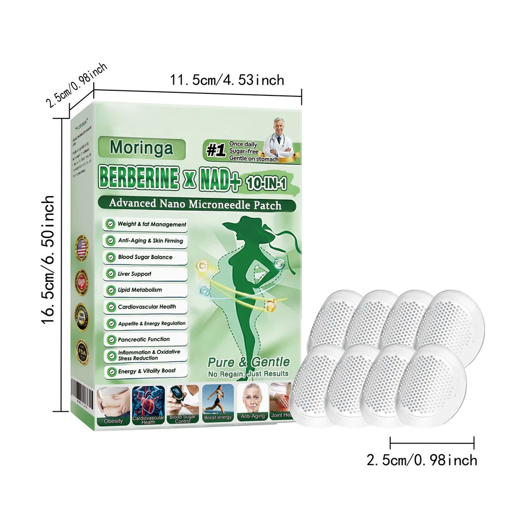10-in-1 Nano Microneedle Patches – Firming & Moisturizing (7 Pcs) Microneedle Skin Patch Babs