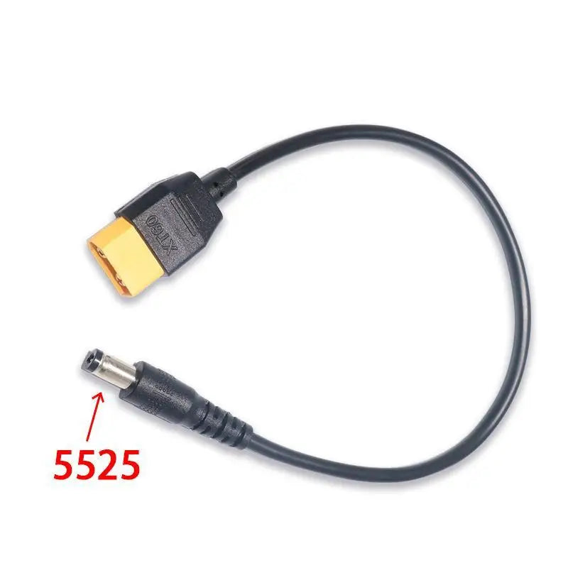 XT60 to DC5.5mm Male Adapter Cable for FPV & LiPo Charging Power Adapter Cable Babs DC5525