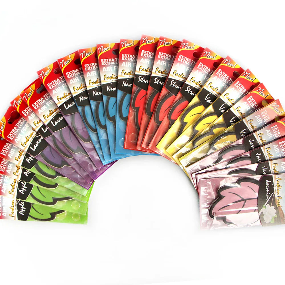 6-Pack Leaf Hanging Car Air Freshener – 6 Scents | Paper Car Air Freshener Babs