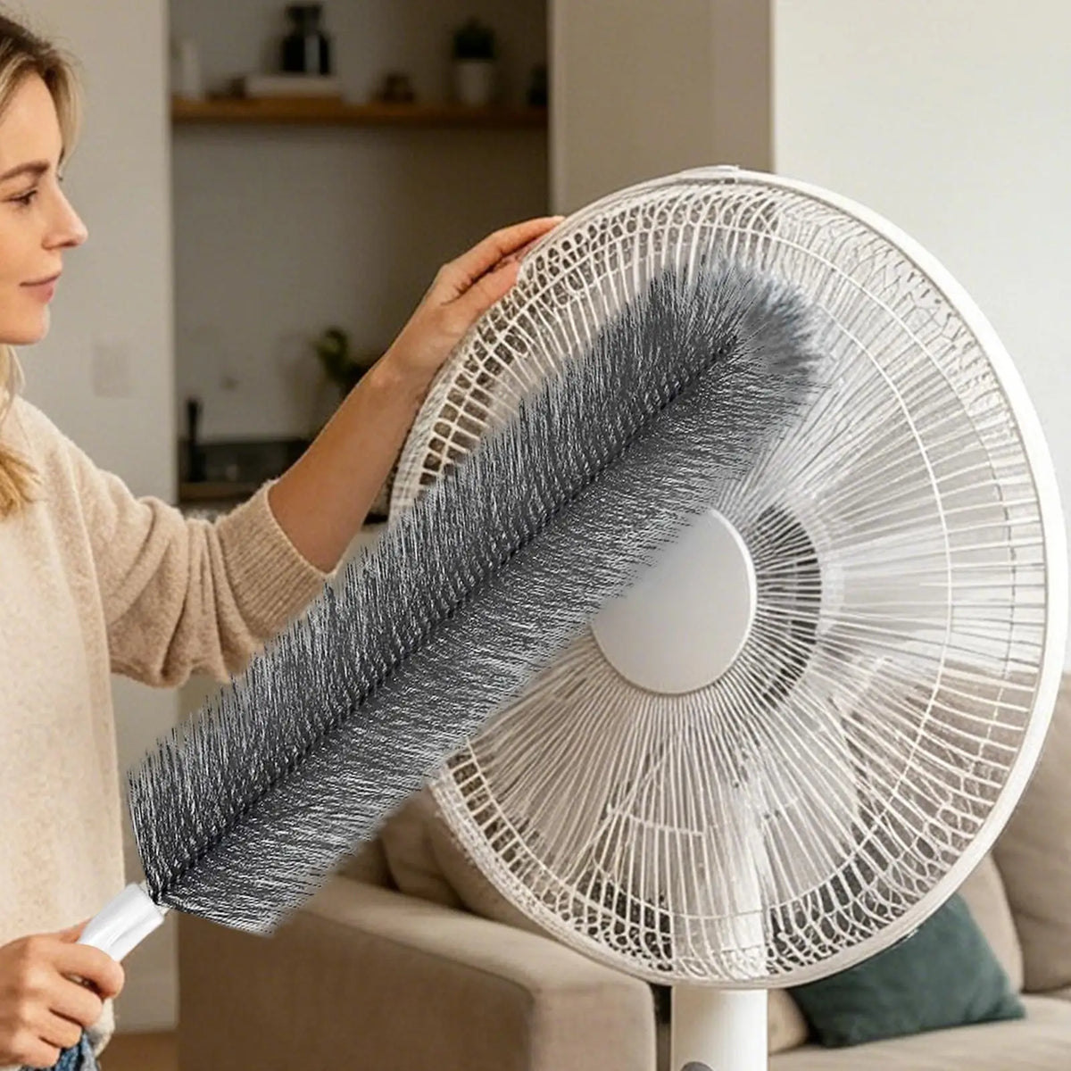 Bendable Microfiber Fan Duster Brush – Vents, Blinds & Car Microfiber Duster Brush Babs