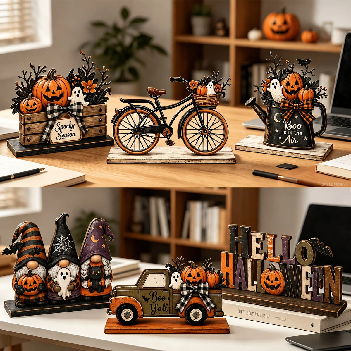 Halloween Wooden Table Decorations – Ghosts, Fairies & More Halloween Table Decor Babs