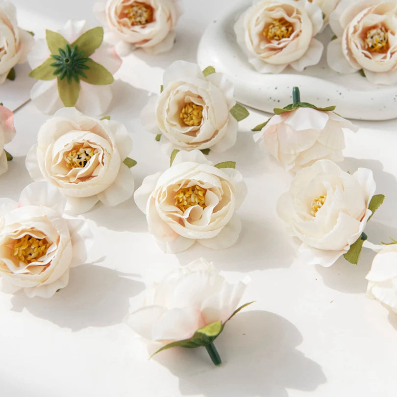 10/20 Pcs Multicolor Silk Rose Artificial Flowers for Wedding & DIY Artificial Silk Flowers Babs