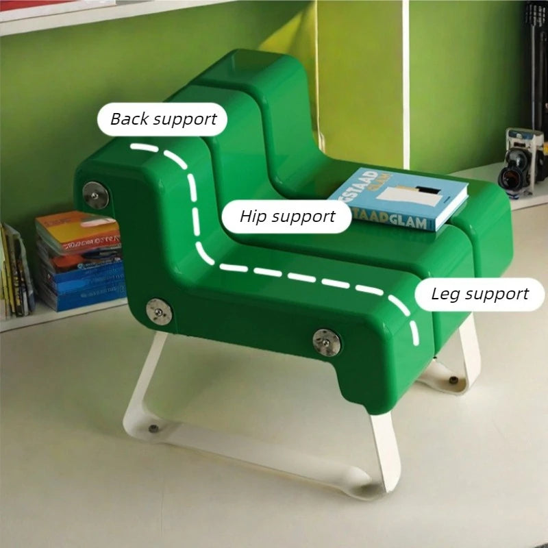 Creative Cartoon Piano Stool with Backrest | Modern Home Ottoman Decorative Home Stool Babs