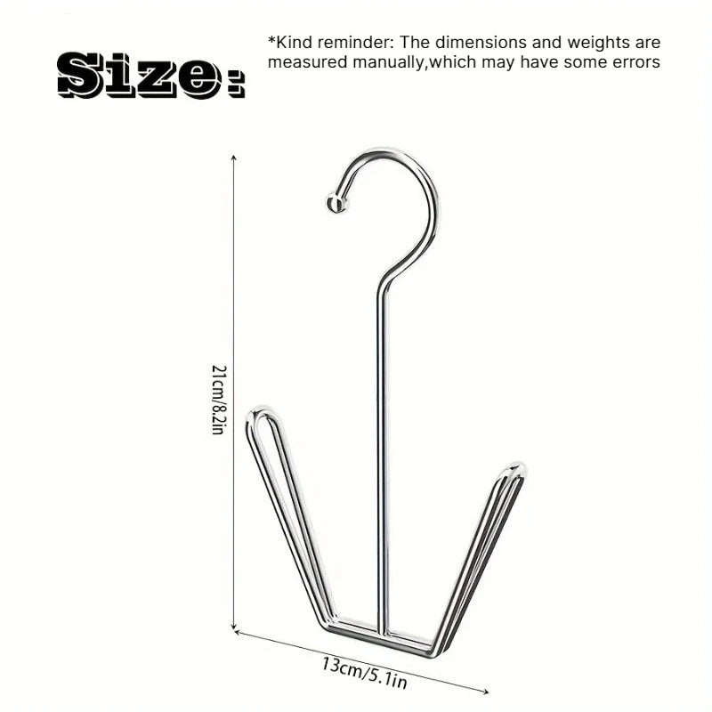 Stainless Steel Hanging Shoe Rack – Space-Saving Closet Organizer Hanging Shoe Rack Babs 3pc