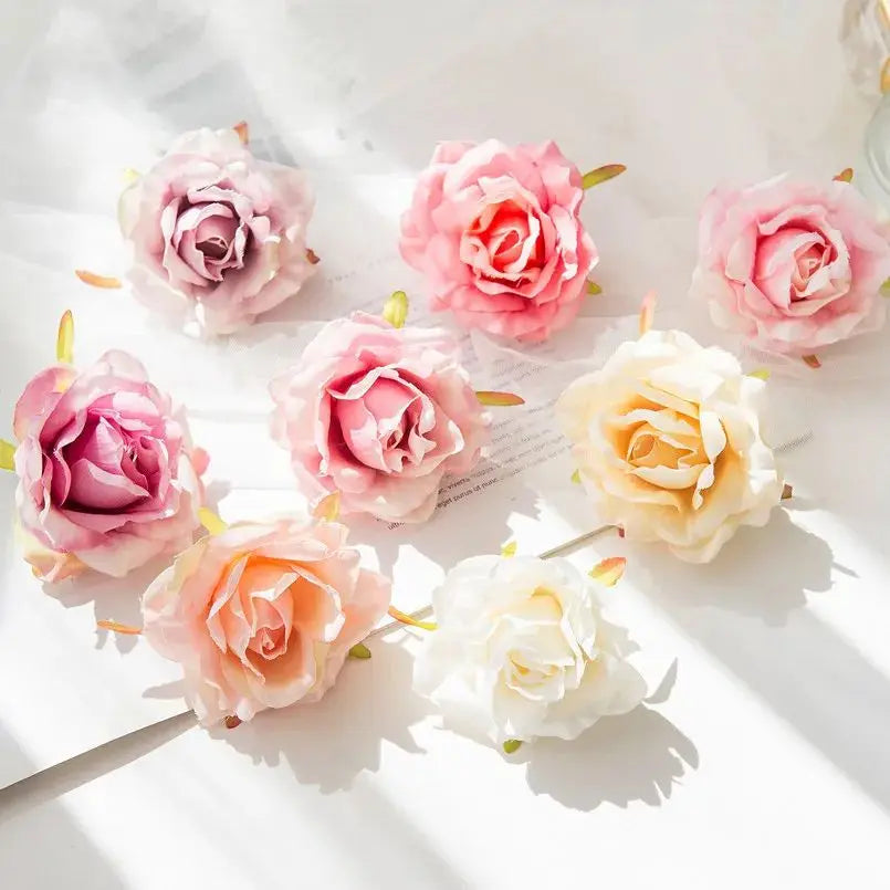 50/100Pcs UV Protected Silk Rose Artificial Flowers – Wedding & Décor Artificial Silk Flowers Babs