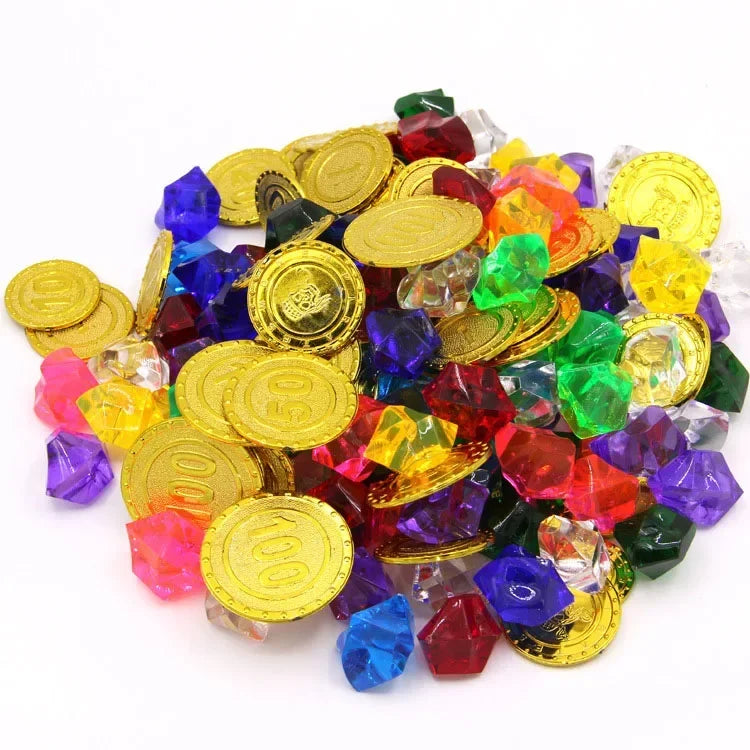 Pirate Jewels & Crystal Gems Party Favors – Vase Filler Confetti Party Favor Decorations Babs