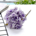 Artificial Silk Hydrangea Flowers for Home & Wedding Decor Artificial Silk Flowers Babs PURPLE 1PC