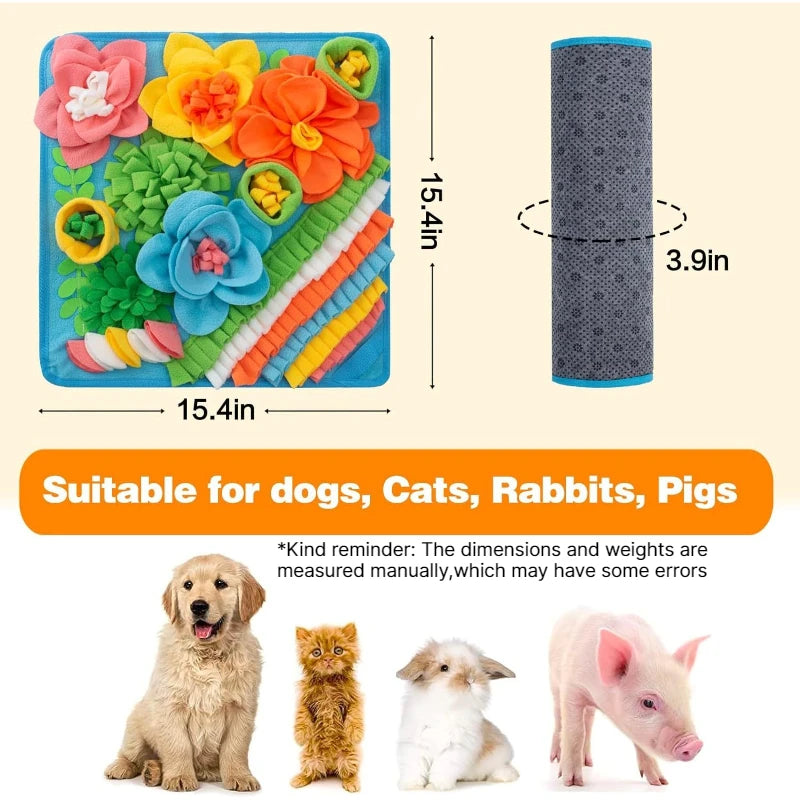 Slow Feeding Sniff Mat for Dogs & Cats – Interactive Pet Toy Pet Slow Feeder Mat Babs