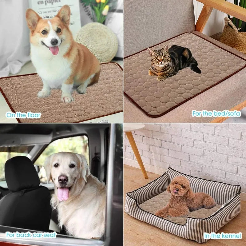 Ice Silk Pet Cooling Mat – Breathable Summer Pad for Dogs & Cats Pet Cooling Mat Babs