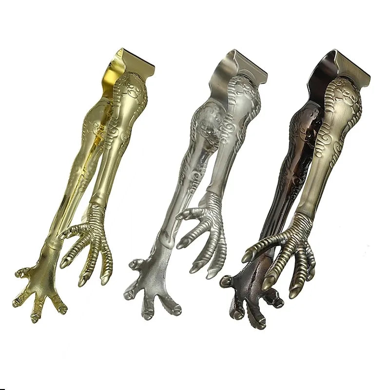 Bird Claw Ice Tongs – Stainless Steel Bar Serving Clip Bar Ice Tongs Babs
