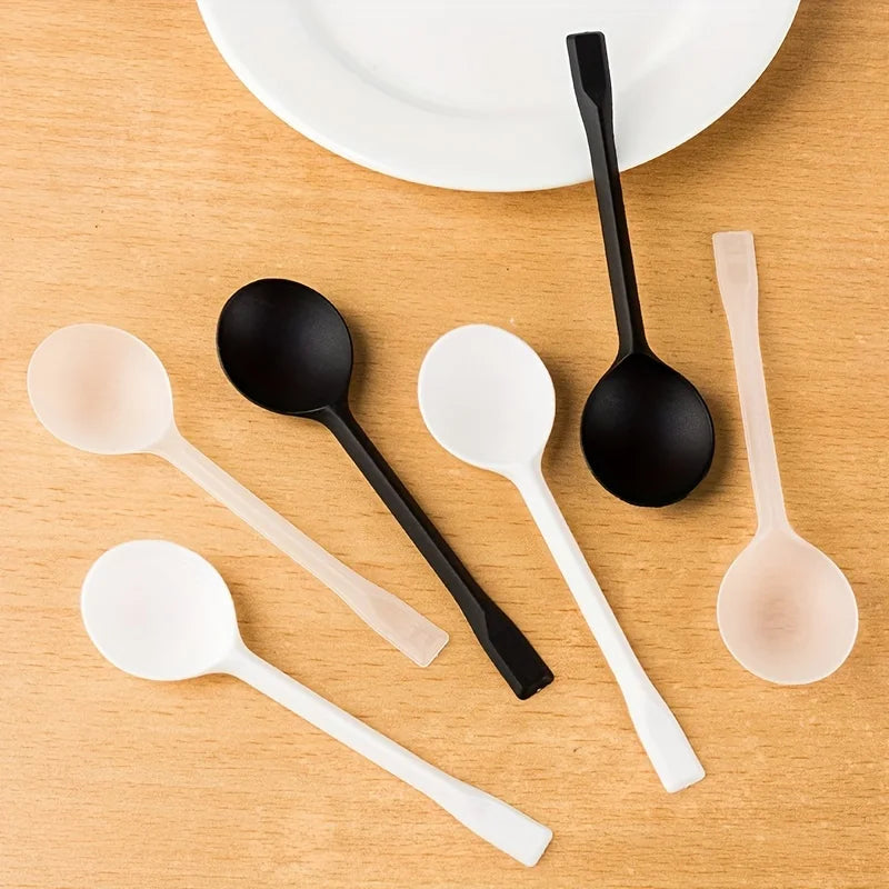 100pcs Individually Wrapped Disposable Plastic Spoons – Bulk Pack Disposable Spoons Babs