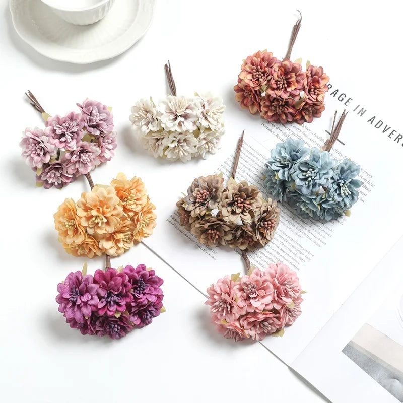 11CM Silk Daisy & Rose Artificial Flower Heads – Wedding Décor Artificial Flower Heads Babs