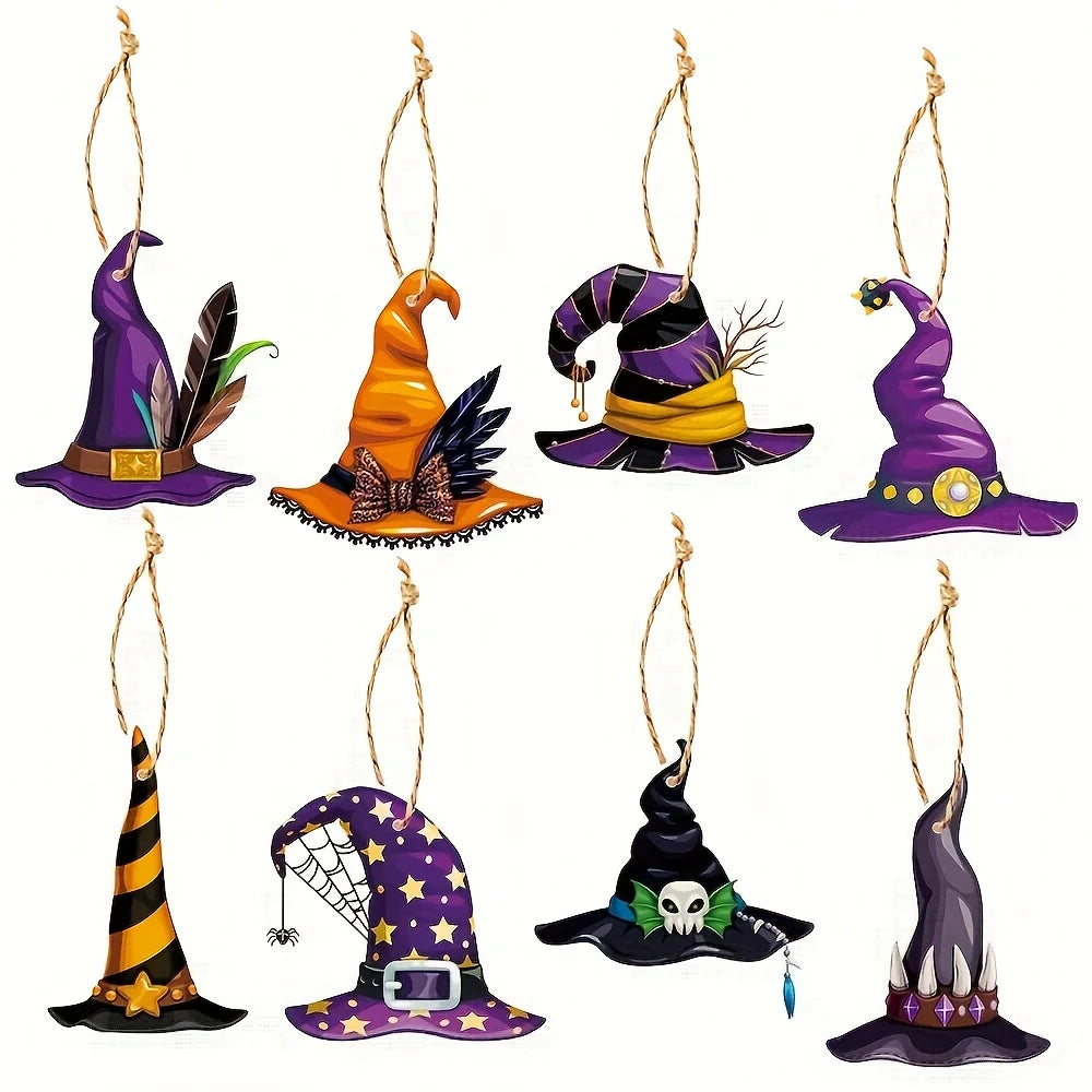 32 Halloween Witch Hat Paper Decorations for Classroom & Party Halloween Paper Decorations Babs