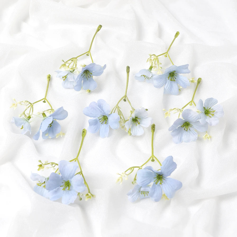 Silk Rose Artificial Flowers 10/20 Pcs – Home & Wedding Decor Artificial Silk Flowers Babs Milk White 10Pcs