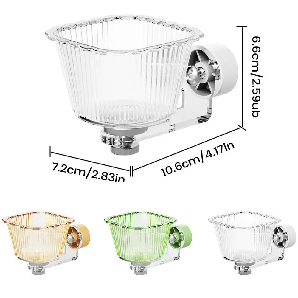 Magnetic Bird Feeder Cage Bowl – Transparent Anti-Splash Bird Cage Feeder Babs