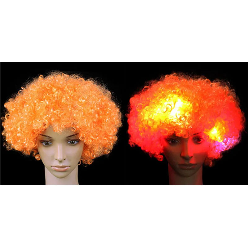 LED Light-Up Clown Headband Flashing Glow Party Accessory LED Party Headband Babs Orange