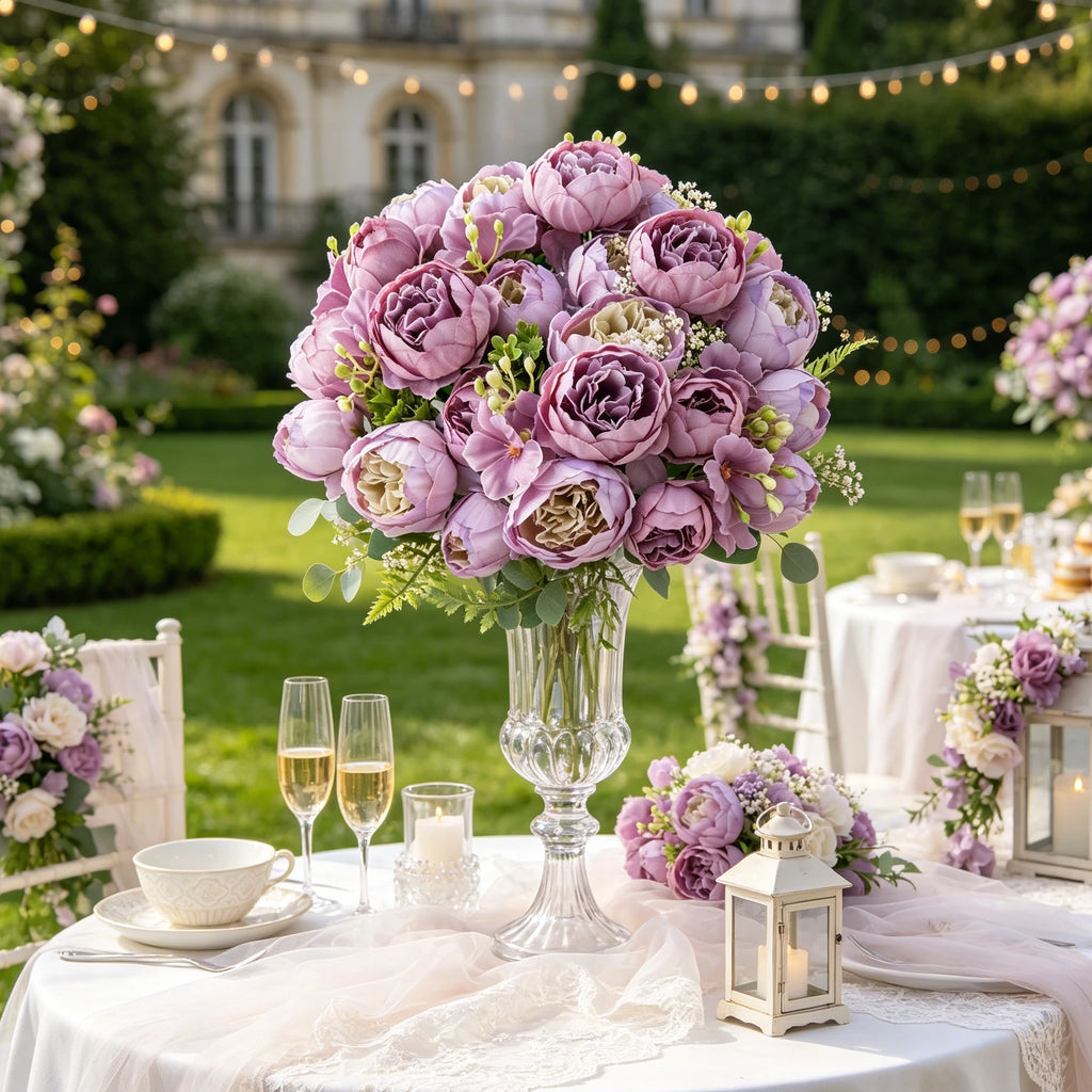 Artificial Silk Peony Flowers – Wedding Wreath & Bridal Bouquet Artificial Silk Flowers Babs