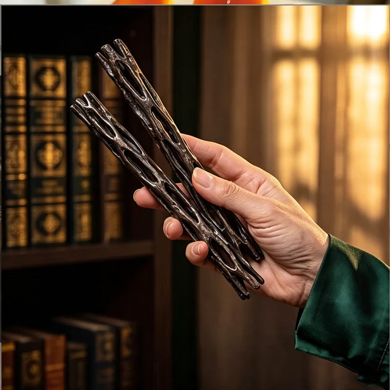 3D Printed Black Willow Magic Stick Ornament – Retro Gift Decorative Figurine Babs