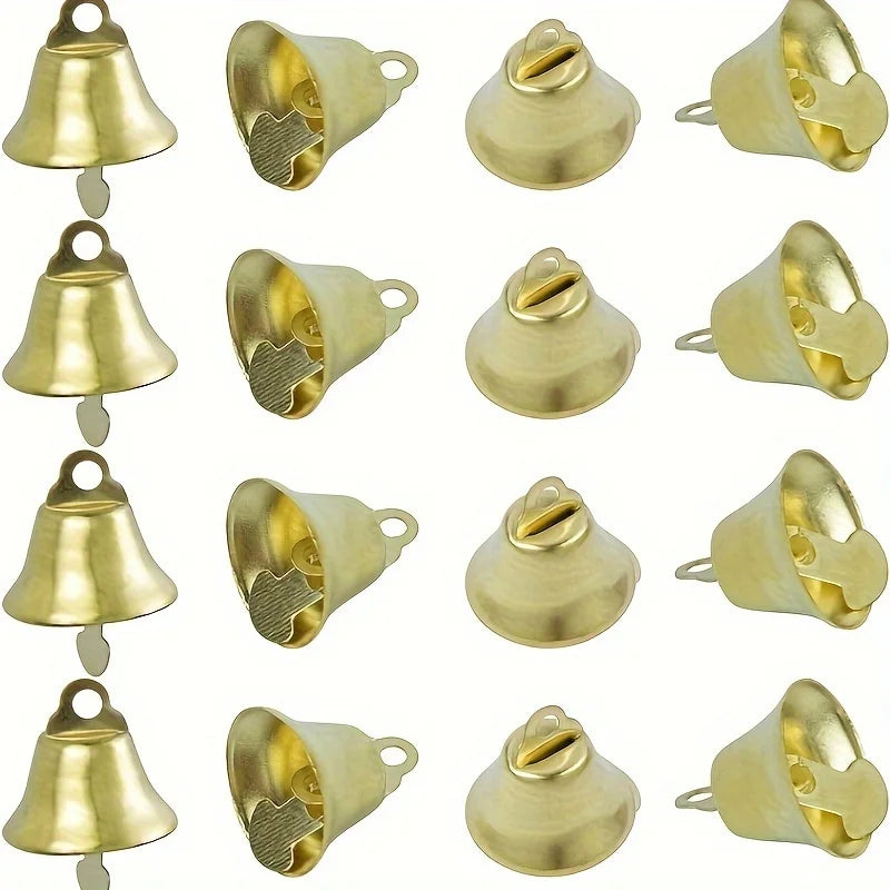 20pcs Mini Golden Jingle Bells – Christmas, Wedding & Dog Collar Craft Bell Charms Babs