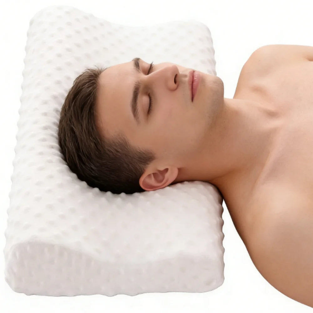 Memory Foam Wave Pillow – Ergonomic Neck & Shoulder Support Memory Foam Pillow Babs