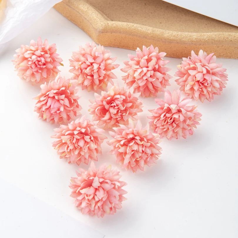 50/100Pcs Silk Carnation Artificial Flowers – Wedding & Home Décor Artificial Silk Flowers Babs