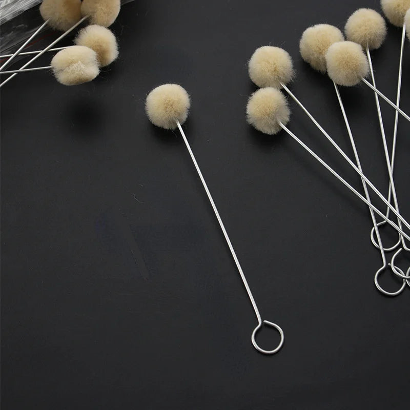 50pcs Wool Ball Dauber Brushes – Leather & Textile Dyeing Tool Dauber Brush Set Babs