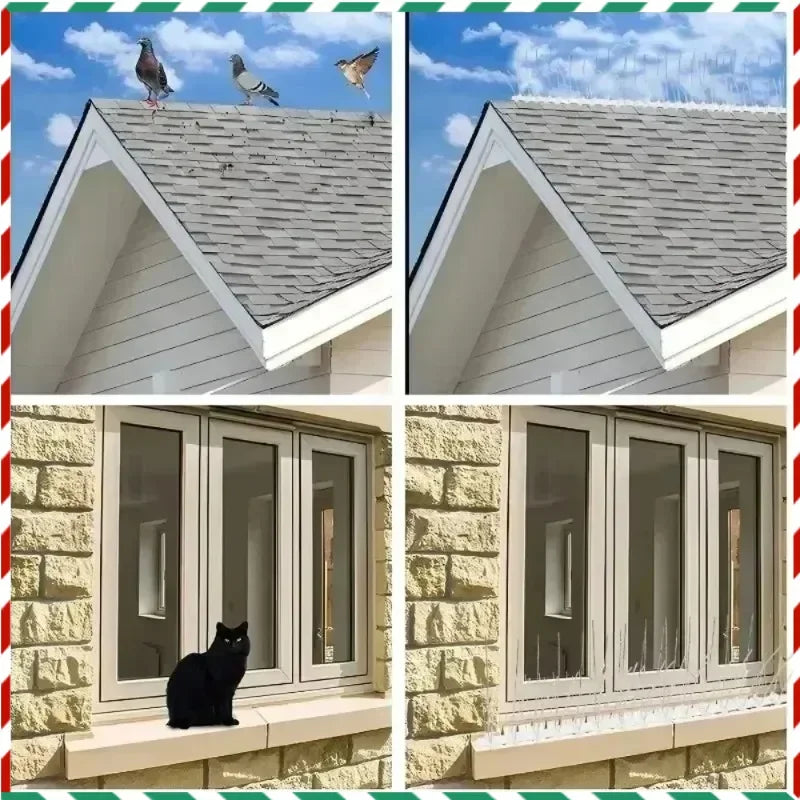 Bird Repeller Spikes 12CM – Fence & Wall Animal Deterrent Strips Bird Deterrent Spikes Babs