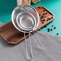 3-Piece Fine Mesh Strainer Set – Stainless Steel Sieve Kitchen Mesh Strainer Babs 3Pcs
