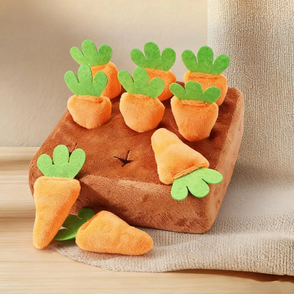 Dog Snuffle Mat with Carrots – Slow Feeder Puzzle for Puppies Dog Puzzle Toy Babs