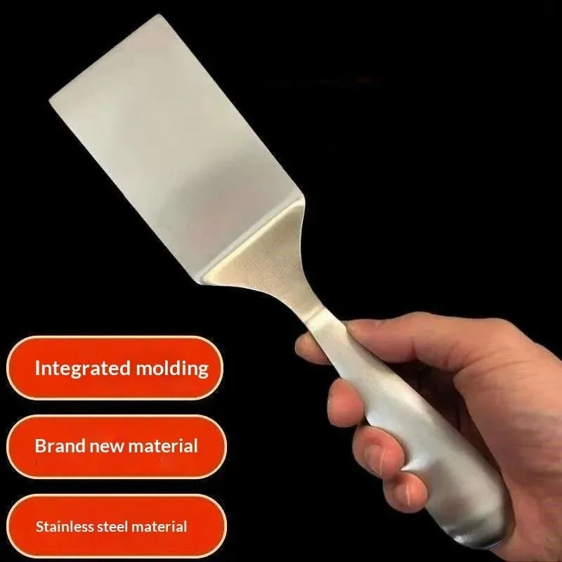 One-Piece Stainless Steel Spatula – Ergonomic Cooking Turner Cooking Spatula Babs