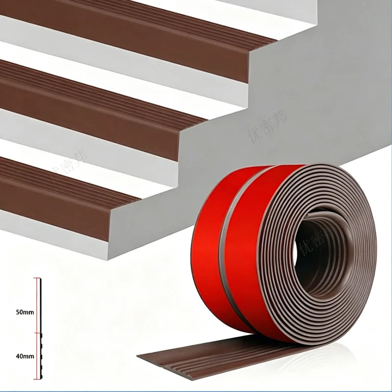 PVC Stair Edge Protector Strip – Self-Adhesive Safety Trim Edge Protector Strip Babs
