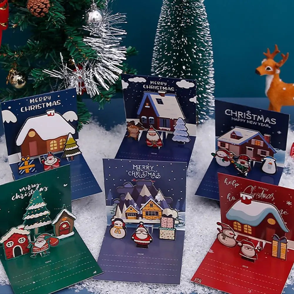 3D Pop-Up Christmas Tree Greeting Card with Envelope Pop-Up Greeting Card Babs