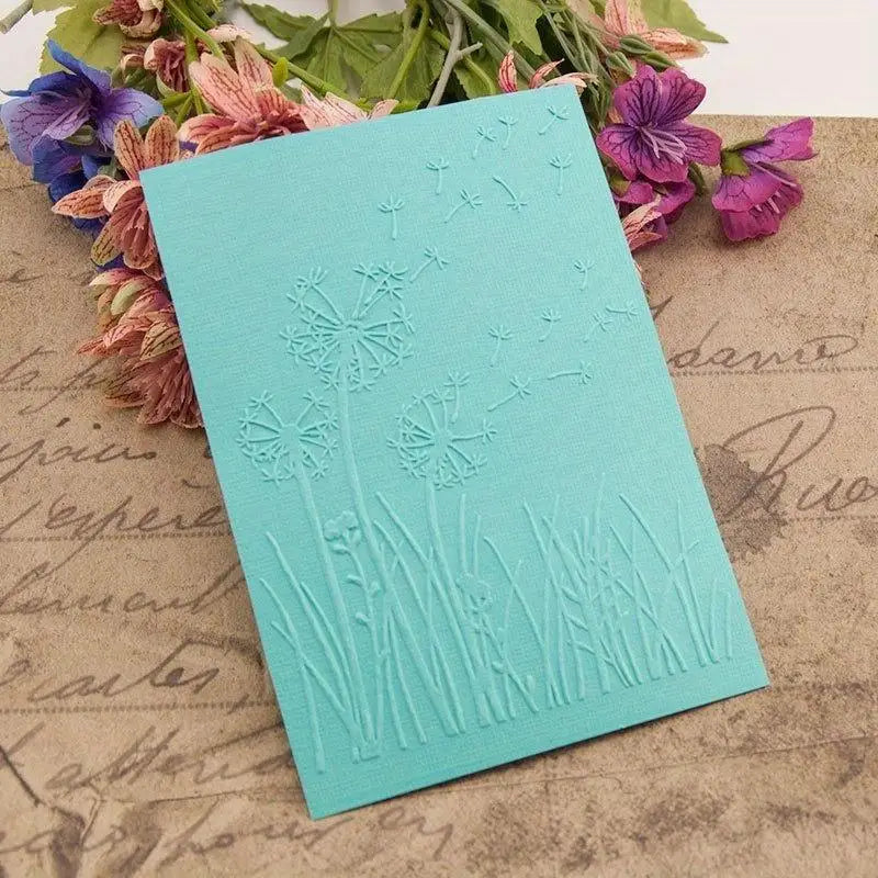 3D Dandelion Embossed Folder for DIY Scrapbooking & Cards Embossing Folder Babs