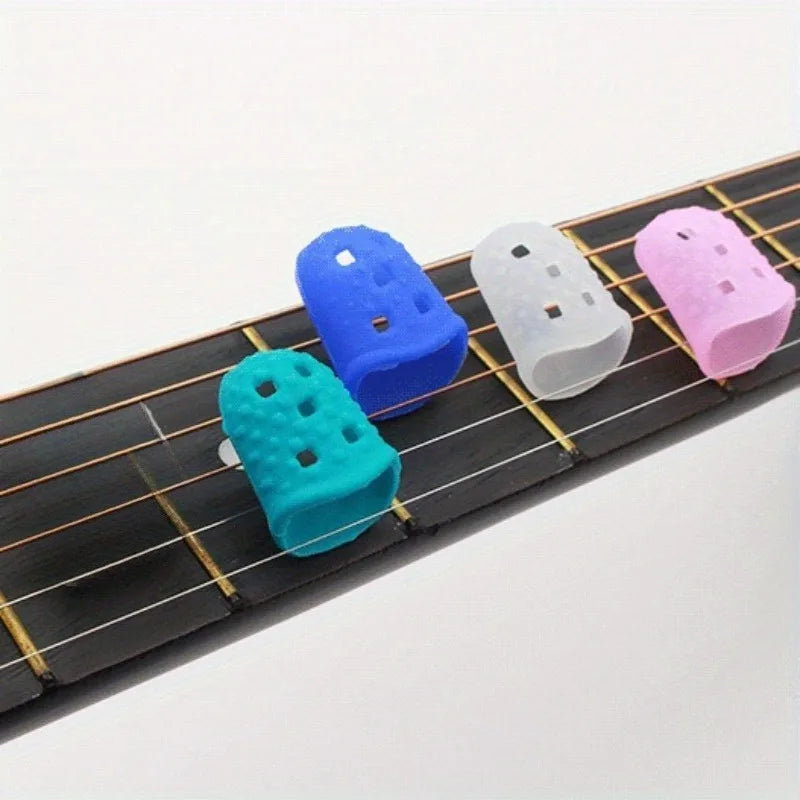 5-Pack Silicone Finger Thimbles – Breathable Guitar Finger Covers Guitar Finger Covers Babs