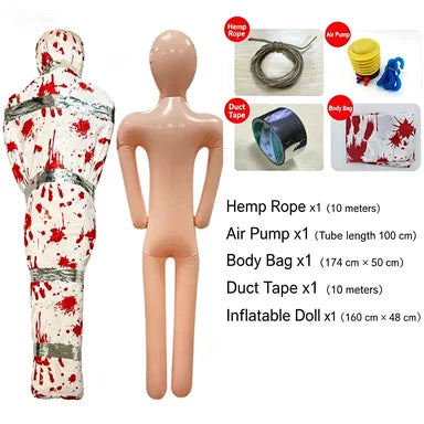 Inflatable Halloween Corpse Prop – Scary Indoor & Outdoor Decor Halloween Inflatable Prop Babs A