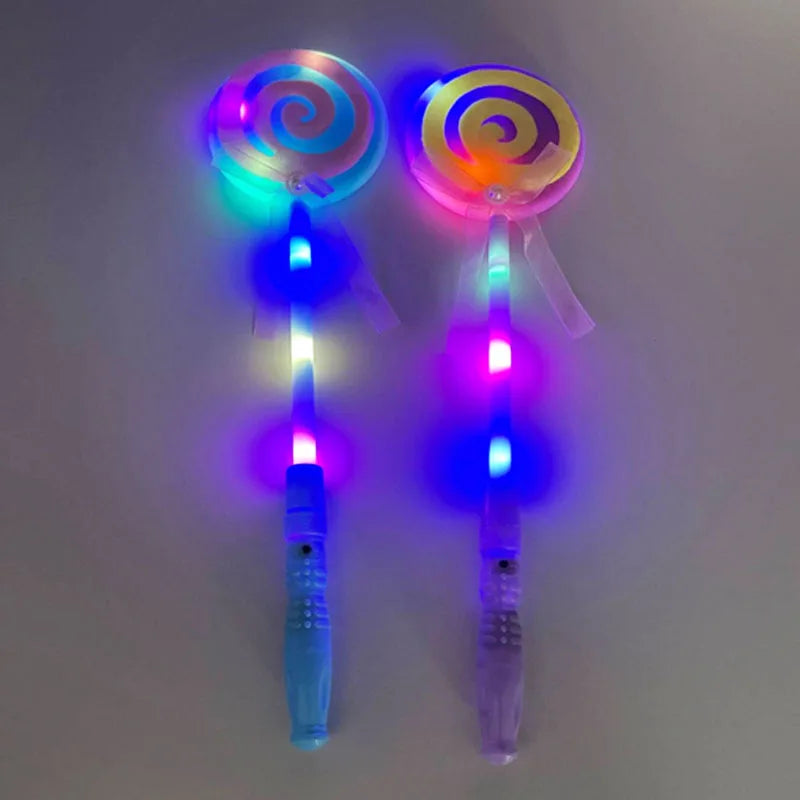 10pc LED Glow Lollipop Princess Wand Party Props – Set of 10 LED Party Wands Babs