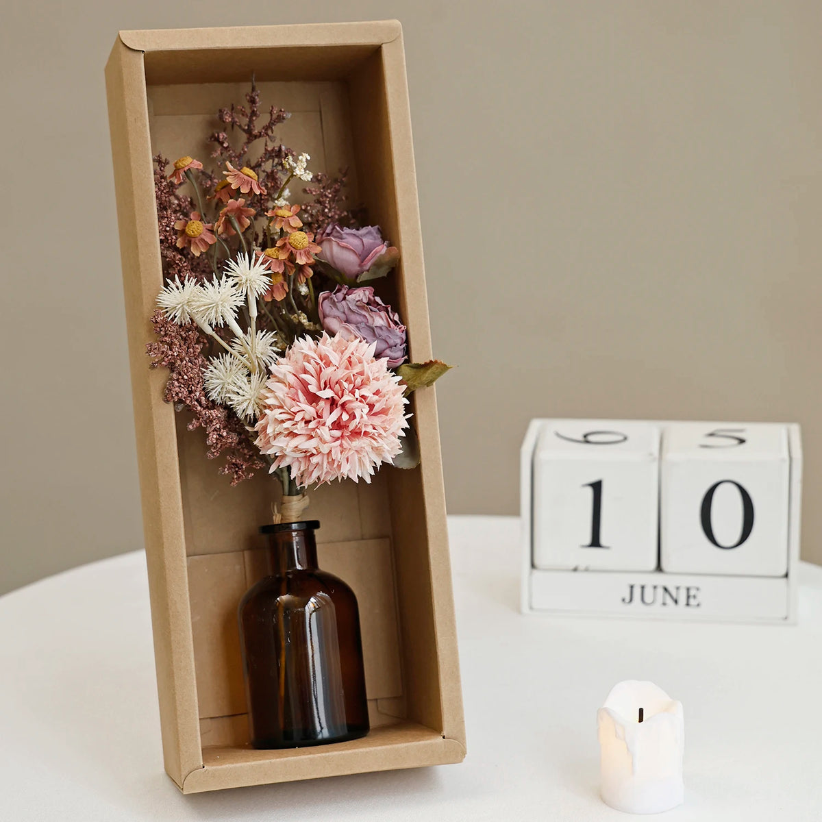 Silk Peony Artificial Flower Bouquet – Wedding & Home Décor Artificial Flower Bouquet Babs