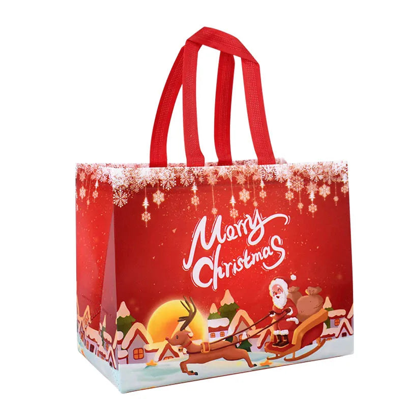 Christmas Gift Bags Santa Snowman Non-Woven Holiday Bags Christmas Gift Bags Babs